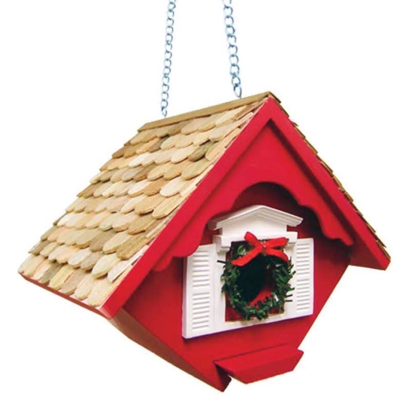 Wren Cottage Birdhouse - Red